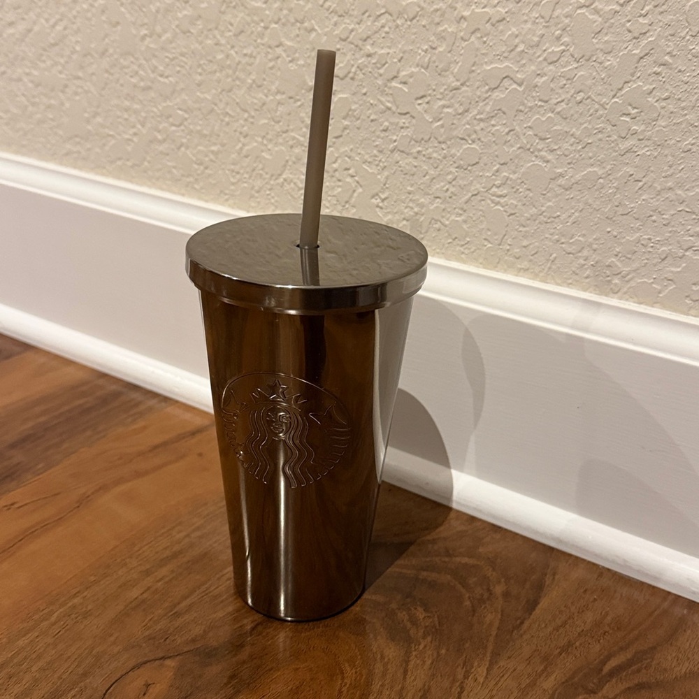 Starbucks NWT gunmetal metallic tumbler